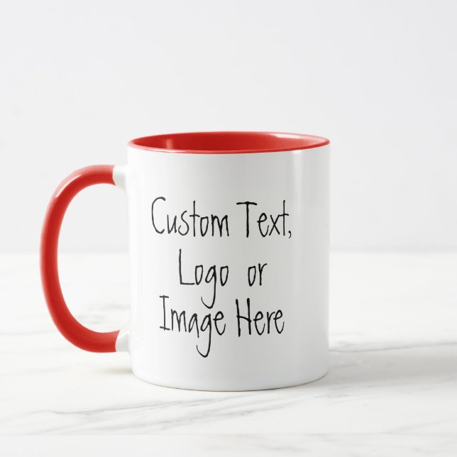 Microwave Safe Mug - 10 Colours Custom Coffee (Left)