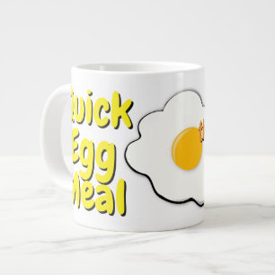 Microwave Scrambled Eggs Mug with Funny Quote 