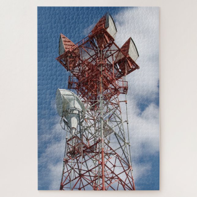Microwave Telecommunications Tower Jigsaw Puzzle (Vertical)