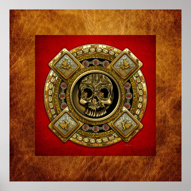 Mictlantecuhtli – Aztec God of Death Poster (Front)