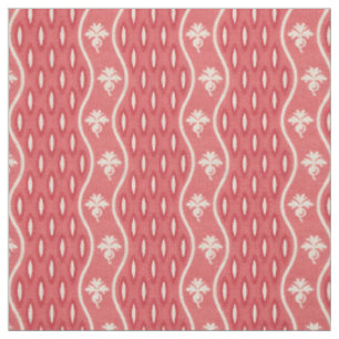 Mid-1800s Wavy Stripe, Pink Fabric