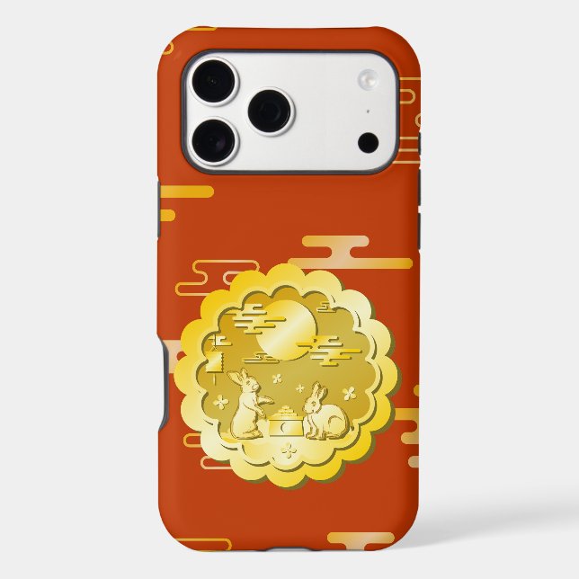 Mid Autumn Festival Gold Mooncake Moon Rabbit (Back)
