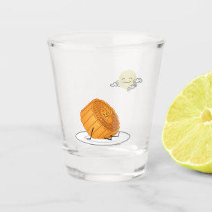 Mid Autumn Festival Moon cake lunar mooncakes pas Shot Glass