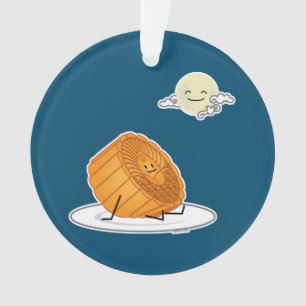 Mid Autumn Festival Moon cake lunar mooncakes past Ornament