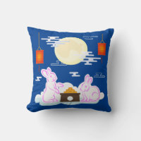 Mid Autumn Festival Moon Rabbit Mooncake Clouds