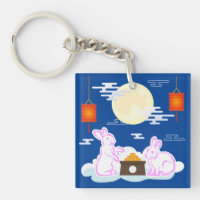Mid Autumn Festival Moon Rabbit Mooncake Clouds