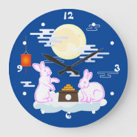 Mid Autumn Festival Moon Rabbit Mooncake Clouds