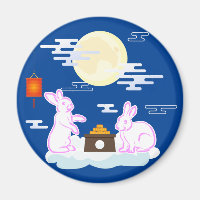 Mid Autumn Festival Moon Rabbit Mooncake Clouds