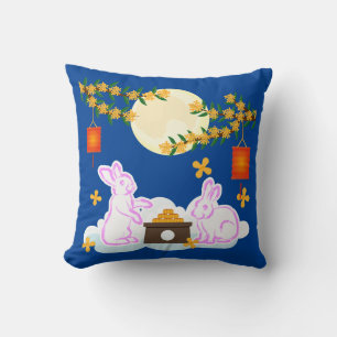Mid Autumn Festival Moon Rabbit Mooncake Osmanthus Cushion