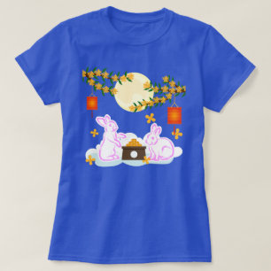 Mid Autumn Festival Moon Rabbit Mooncake Osmanthus T-Shirt