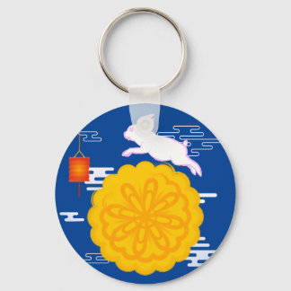 Mid Autumn Festival Mooncake Jumping Moon Rabbit Key Ring