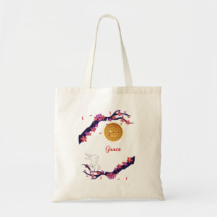 Mid Autumn Festival Mooncake Rabbit Tote Bag