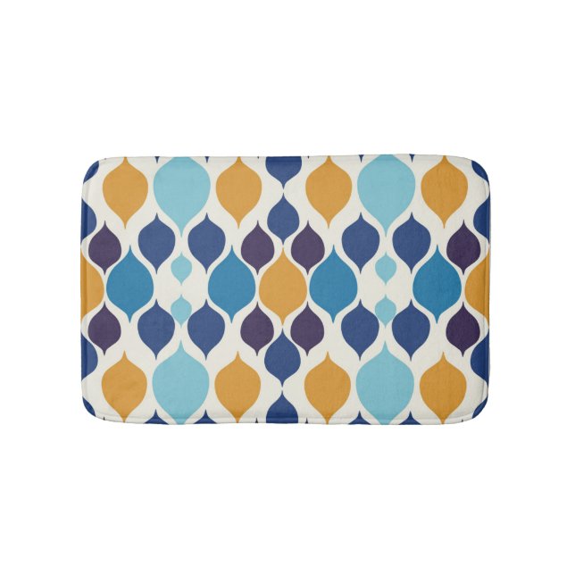 Mid Century 1960s Geometric   Bath Mat (Front)