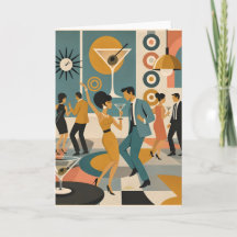 Mid Century 60s Hip Martini Cocktail Dance Party