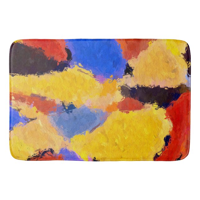 Mid Century Abstract Bath Mat (Front)