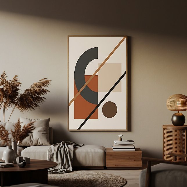Mid-Century Abstract Earthy Tones Poster (Creator Uploaded)