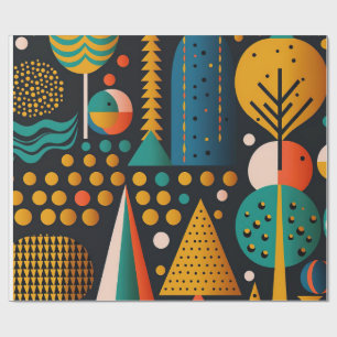 Mid-Century Abstract Geometric Wrapping paper
