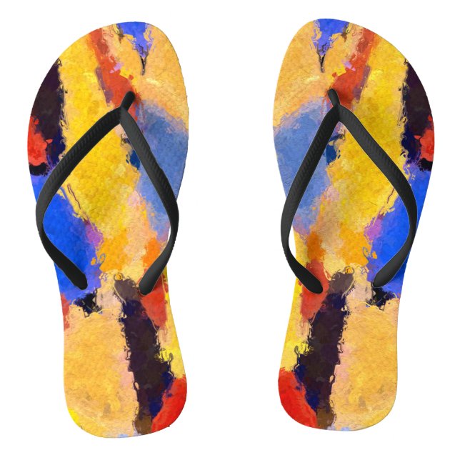 Mid Century Abstract Jandals (Footbed)