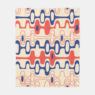 Mid-century abstract: modern seamless design. fleece blanket