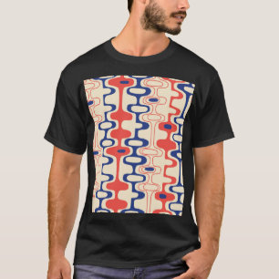 Mid-century abstract: modern seamless design. T-Shirt