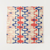 Mid-century abstract: modern seamless design.