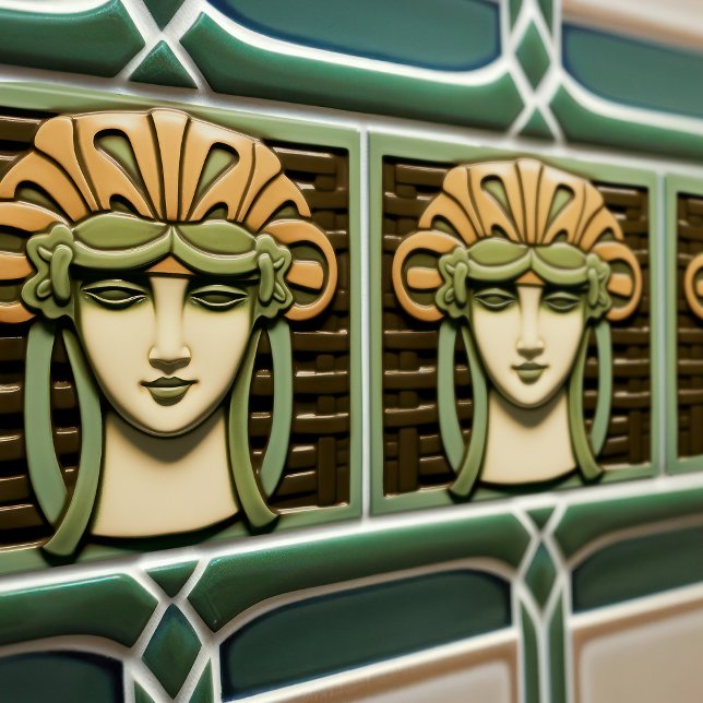 Mid-Century Abstract Symmetry Arts Crafts Movement Tile (Creator Uploaded)