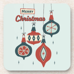 Mid-Century Atomic Christmas Coaster