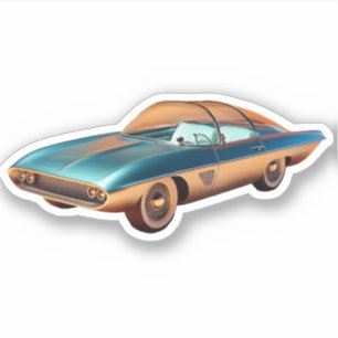 Mid Century Atomic Futuristic Concept Car 