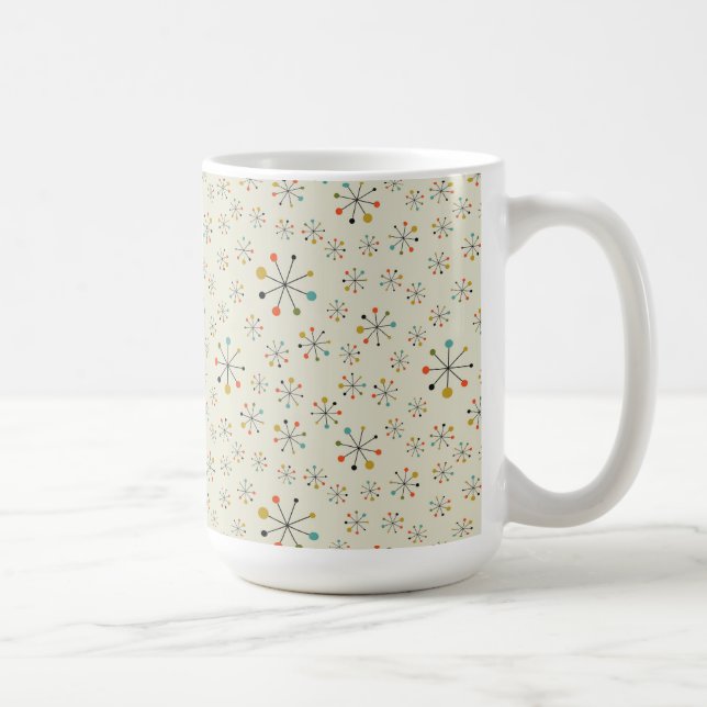 Mid-Century Atomic Inspired Pattern Coffee Mug (Right)