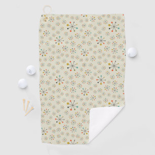 Mid-Century Atomic Inspired Pattern Golf Towel