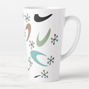 Mid-Century Atomic Latte Mug