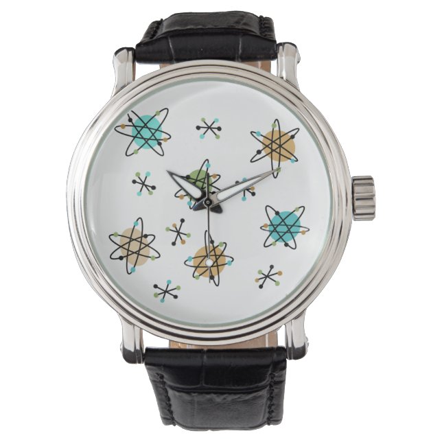 Mid-Century Atomic Men’s Watch (Front)