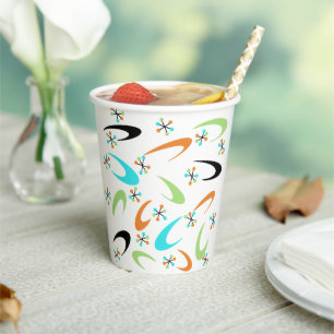 Mid-Century Atomic Paper Cups