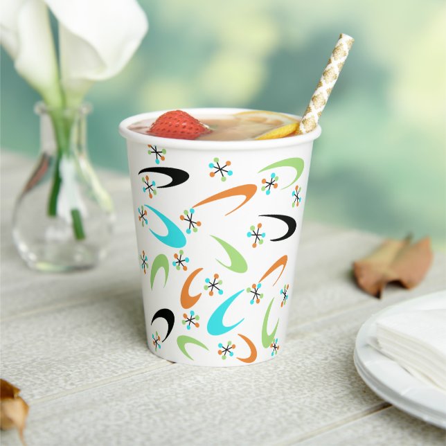 Mid-Century Atomic Paper Cups (Insitu)