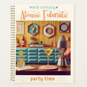 Mid Century Atomic Retro Futuristic Party Room Planner