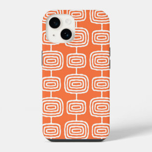 Mid Century Atomic Rings Abstract Pattern iPhone 14 Case