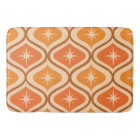 Mid Century Atomic Starbursts on Orange Ogee
