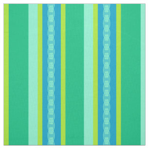 Mid-Century awning stripe - jade green Fabric