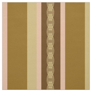 Mid-Century awning stripe - tan and peach Fabric