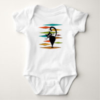Mid Century black cat design