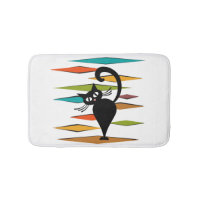 Mid Century black cat design