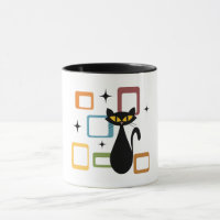 Mid Century black cat