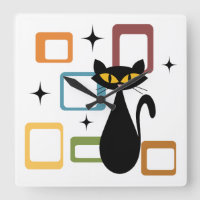 Mid Century black cat