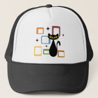 Mid Century black cat