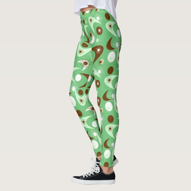 Mid-Century Boomerangs Leggings (Left)
