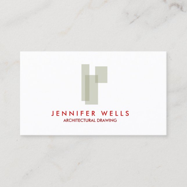 Mid-Century Box Logo Business Card (Front)