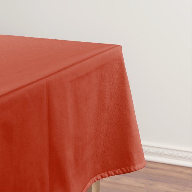Mid Century Burnt Orange Tablecloth (In Situ)