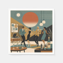 Mid Century California Vibes Martini Dance Party