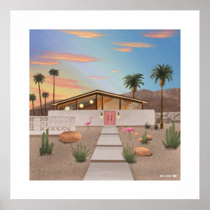Mid-century Century Modern Large Print
