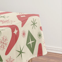 Mid Century Christmas Boomerangs with Diamonds